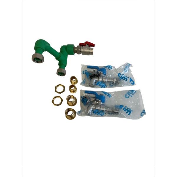 Gewiss GW68792 Water kit with 2 ball valves qmc 16